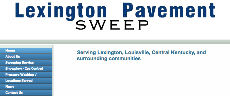 Lexington Pavement Sweep